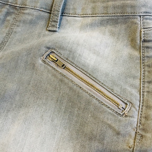 Lucky Brand grey skinny zipper jeans - Picture 5 of 8